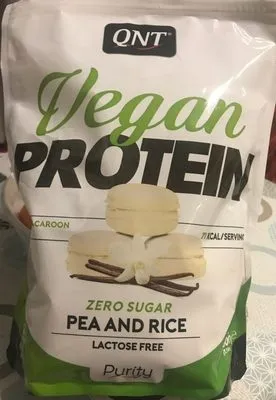 Vegan Protein (500g) Macaron Vanille Protéines Végétales QNT