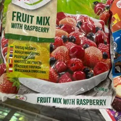 fruit mix with raspberry