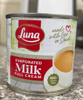 Luna Full Cream Evaporated Milk (حليب مركز كامل الدسم لونا)