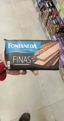 Finas chocolate negro barquillos