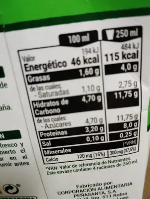 leche semidesnatada Hacendado