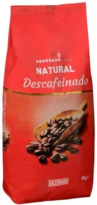 Café en grano descafeinado natural Hacendado
