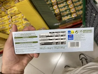 Caballa en aceite de oliva Hacendado