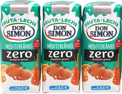 Mediterráneo zero materia grasa fruta + leche