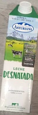 Leche desnatada Central Lechera Asturiana