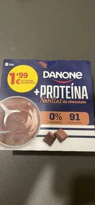 Natillas de chocolate + proteína Danone