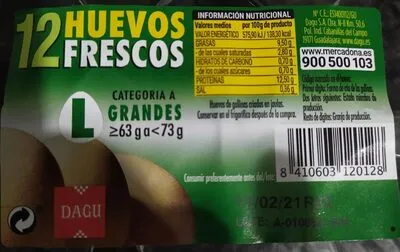 Huevos frescos Dagu