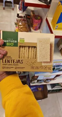 Tostadas crujientes lentejas