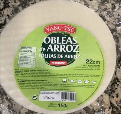 Obleas de arroz (Folhas de arroz vietnamitas)