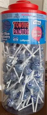 Sour Blue Rasberry Flavour Lollipops