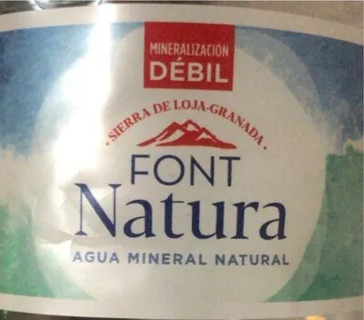 Agua mineral natural Font Natura