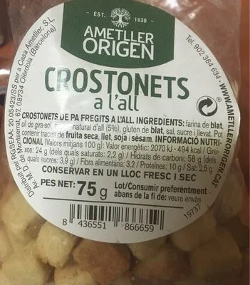 Croutons à l'ail (Picatostes con ajo)