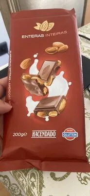Chocolate extrafino con leche con almendras enteras