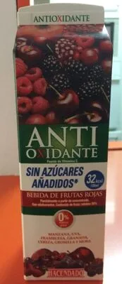 Bebida de frutas rojas antioxidante Hacendado sin azúcares añadidos