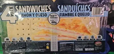Sandwiches de jamón y queso Hacendado