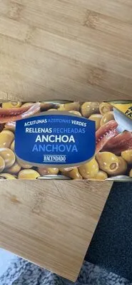 Aceitunas manzanilla rellenas de anchoa