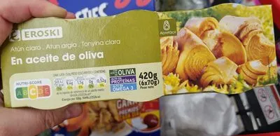 Atún claro en aceite de oliva Eroski