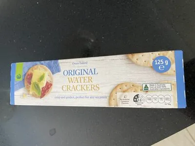 Woolworths Plain Water Crackers 125g