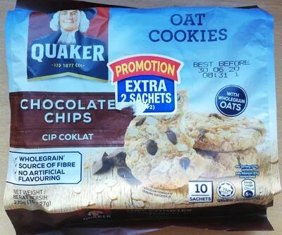 Quaker Oat Cookies Chocolate Chips